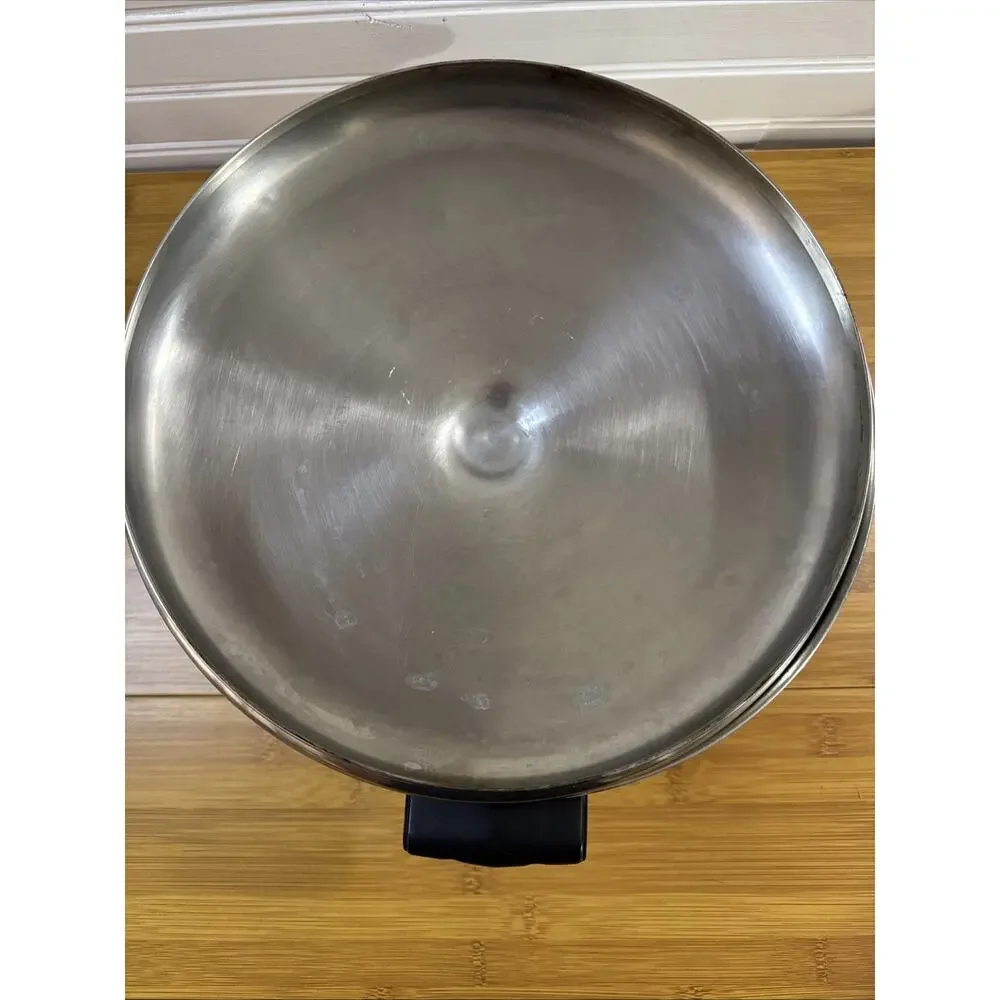 Vintage Farberware 6 Qt Stock Pot Lid Bronx NY USA Stainless Steel Aluminum Clad